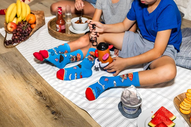 Odd Sox – Big Kids 8-Pack Novelty Themed Crew Socks Bundle-Shoe Sizes 3–5 –Soft, Comfortable, Great Durable Gift for Kids - Image 5